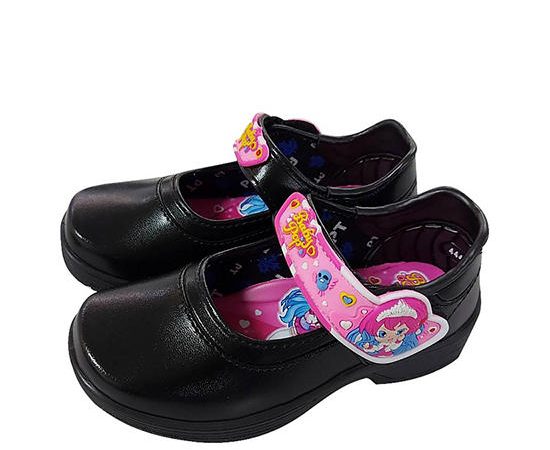 POPTEEN Girl Toddler Kindergarten Shoes 444 Black