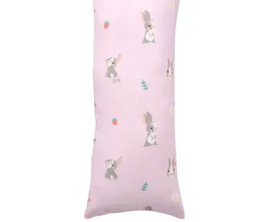 Airy Bedding Baby Bolster Airy Bunny Print LOVELY BAMBOO Size S