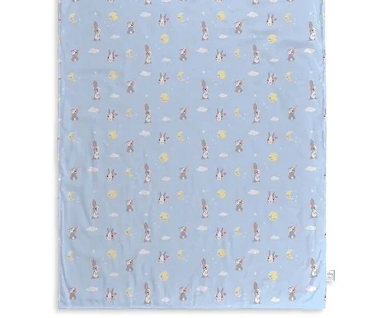 Airy Bedding Muslin Blanket Airy Bunny Print LOVELY BAMBOO