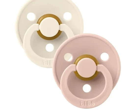 BIBS Nipple Latex Size 1 Pack 2 pcs Ivory and Blush