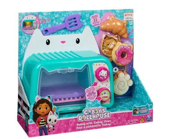 GABBYS DOLLHOUSE Toy Bakey with Cakey Oven Multi-Color