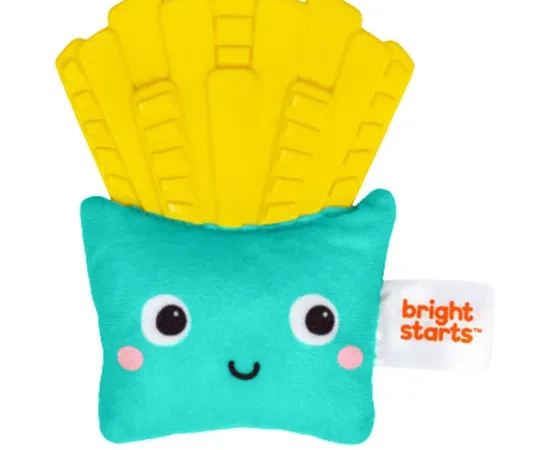 BRIGHT STARTS Infant Teethers Fries Plush Peg Crinkle Multi-Color