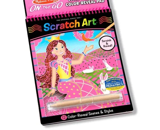 Melissa & Doug Princess Scratch Art Multi-Color