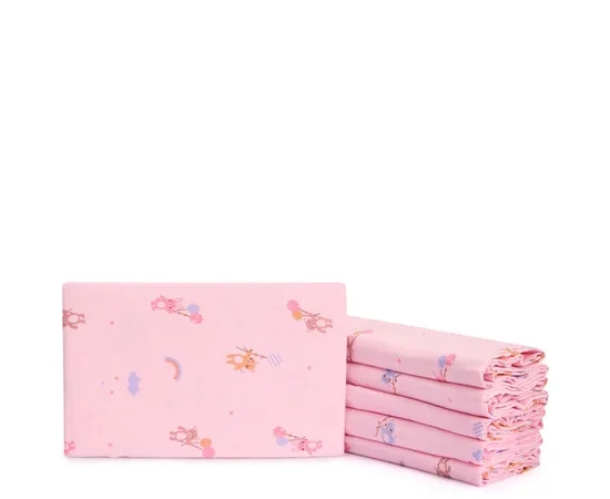 Angel Baby Baby Nappy Balloon Print Pack 6 pcs Light Pink