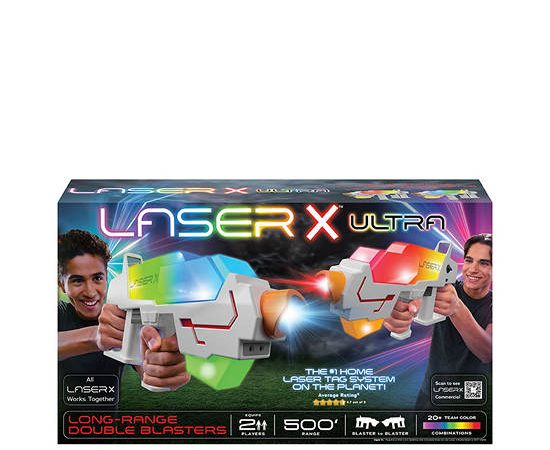 LASER X Ultra Long Range Double Blasters Multi-Color