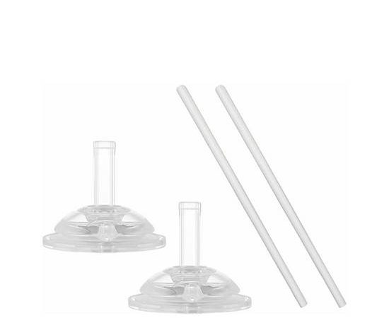 MOYUUM Baby Bottle Straw Refill 4 pcs Transparent