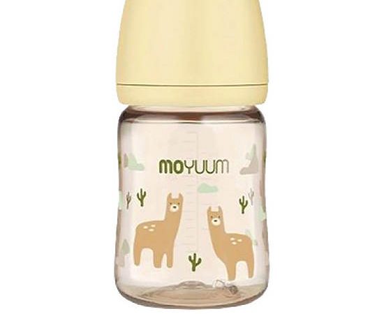 MOYUUM Baby Bottle Premium PPSU 170 mL with Real-Fit Nipple Lama