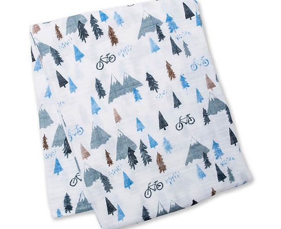 LULUJO Cotton Muslin Swaddle -Mountain Top