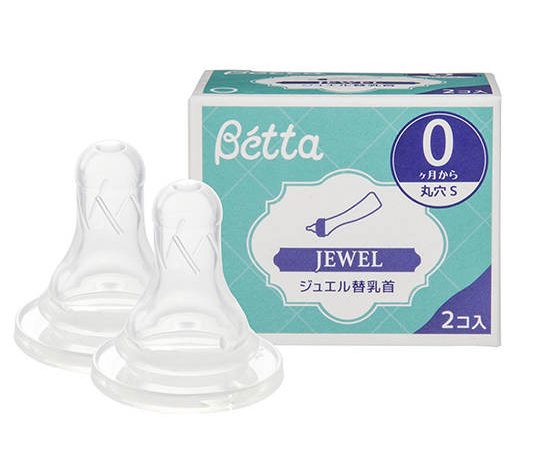 Dr.Betta Nipple JEWEL  2pcs set (Round Hole s) For Slim Neck