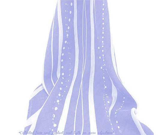 GROW Pink muslin swaddle - Lilac Stream