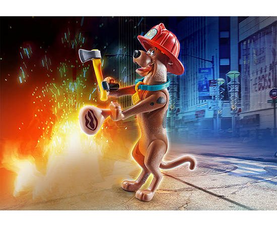 PLAYMOBIL SCOOBY-DOO! Collectible Firefighter Figure