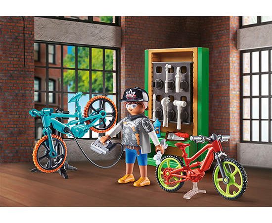 PLAYMOBIL Bike Workshop Gift Set