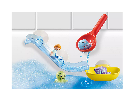 PLAYMOBIL 1.2.3 AQUA Water Slide with Sea Animals