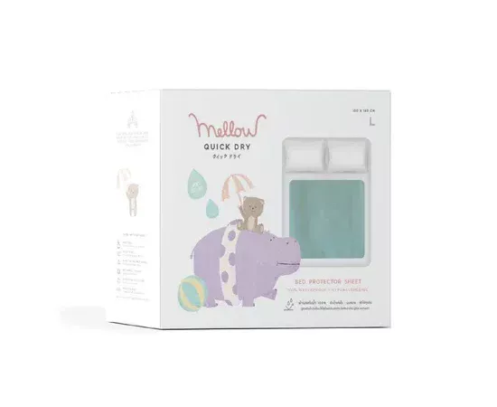 MELLOW 100% Quickdry L 100x140cm. Urinal pad Seagreen