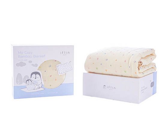 IFLIN BABY Playful Space - My Cozy Bamboo Blanket (for Baby 0 - 2 years old)
