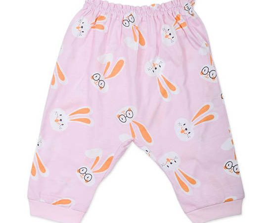 AUKA Pink,Children's Long Pants,girl,Big Rabbit