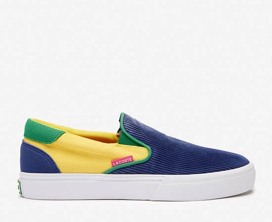 LACOSTE Yellow Juniors’ Jump Serve Textile Slip-On