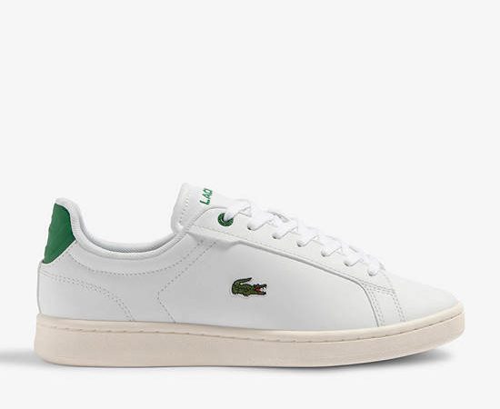 LACOSTE White Carnaby Pro Junior Trainers