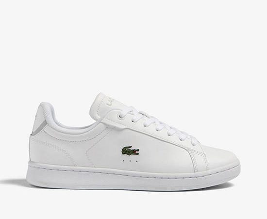 LACOSTE Juniors’ Lacoste Carnaby Pro Bl Synthetic Tonal Trainers White
