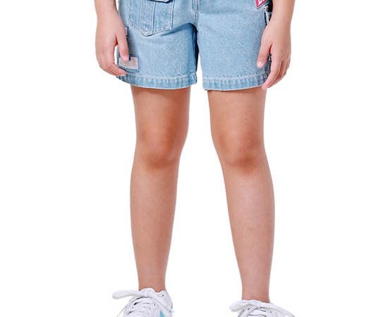 LEE KIDS Girl's Denim Shorts New Preps Collection Shorts Fit Light Indigo