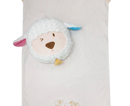 ENFANT Blanket pillow 30x40 inches sheep head pattern - white