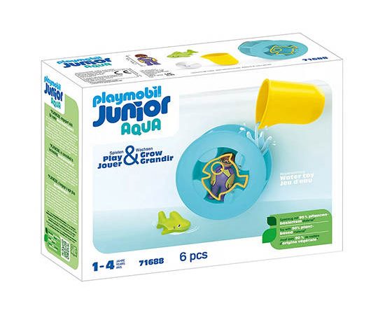 PLAYMOBIL JUNIOR AQUA: WATER WHEEL WITH BABY SHARK