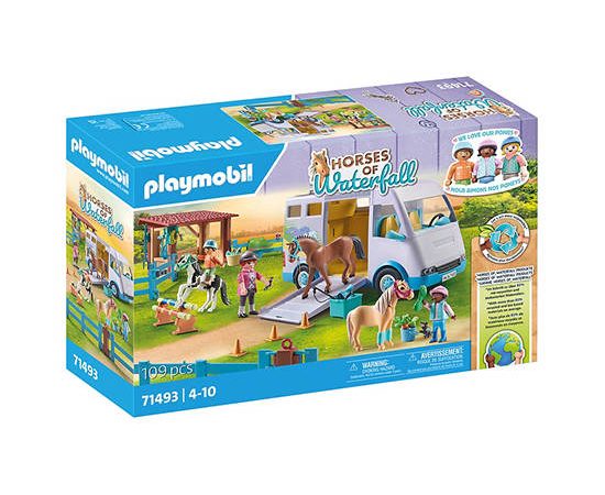 PLAYMOBIL HORSES OF WATERFALL MOBILE HORSE RIDING SCHOOL