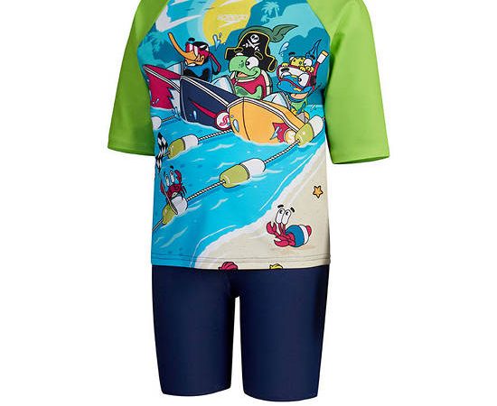 SPEEDO Girls Swimsuit Rashguard and Jammer Set Navy - SP111SP099DZTH