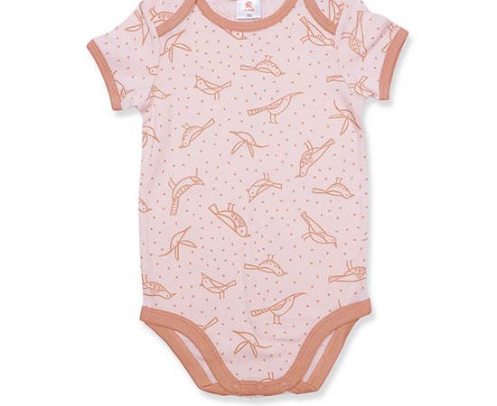 AUKA Orange , Newborn Baby Bodysuit ,Auka Animal Team,