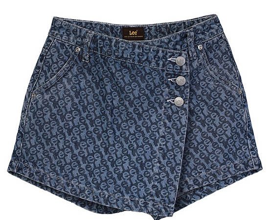 LEE KIDS Girl's Skort Lee Originals Collection Shorts Fit Mid Indigo
