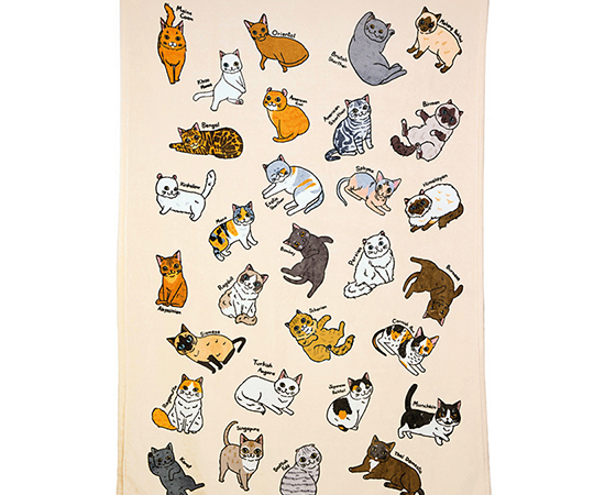 TULIP CAT PLEASE Collection Fleece Blanket 40X60 TFG25