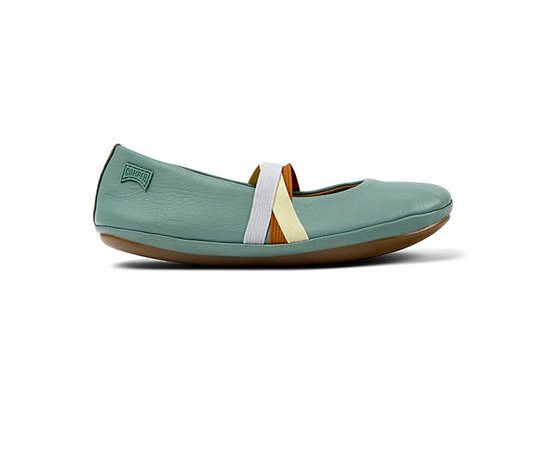 CAMPER Kids Ballerina Shoes TWS Green