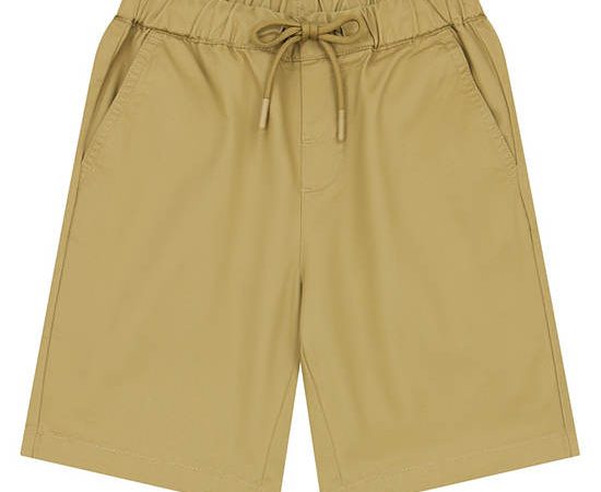 GIORDANO Boy's Cotton Twill Shorts Leaf Yellow