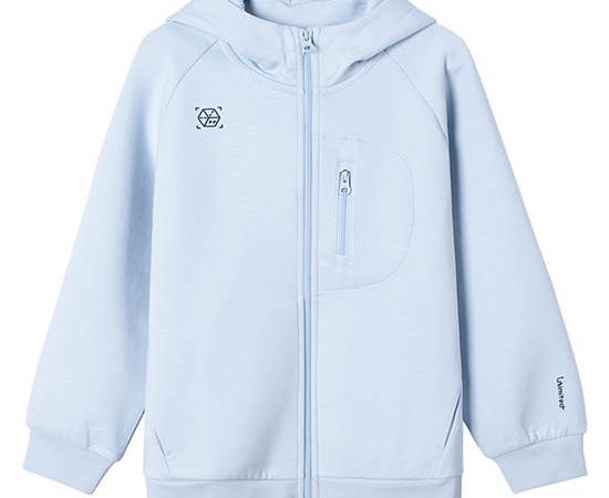 GIORDANO Girl's Comfort Interlock Soft Touch Jacket Plein Air blue