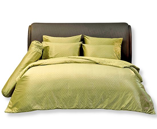 JESSICA BEDDING COMFORTER (King Size) PLATINUM JACQUARD SILKSHINE 800 THREAD COUNTS QZ004 Lemon Yellow