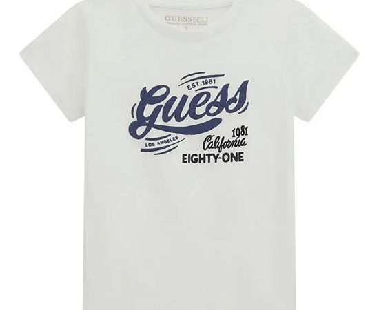 GUESS Kids Boys Eco Signature Tee 3-6 yrs - White