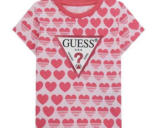GUESS Kids Girl All over print T-shirt 3-6 yrs - Pink
