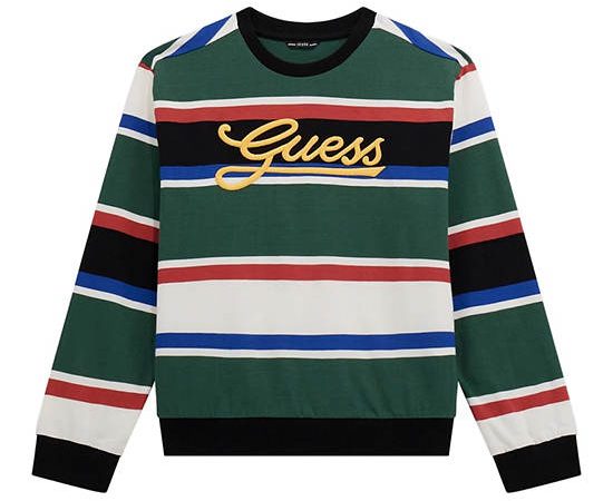 GUESS Kids Boys Striped sweatshirt 7-14 yrs - Green