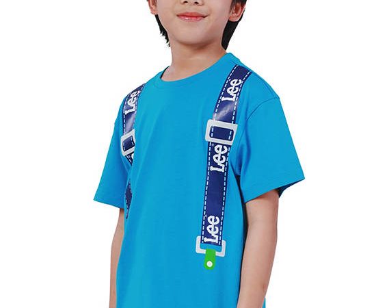 LEE KIDS Boy's Tee Short Sleeve Winter Love Lee Collection Regular Fit Blue