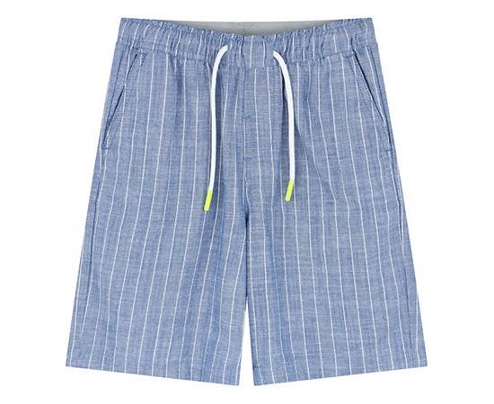 GIORDANO Boy's Comfort Lightweight Shorts (Blue Classics) Blue x White