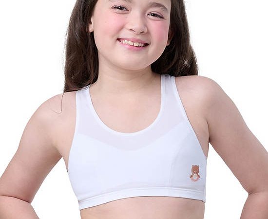 WACOAL Kids Bra Bloom Step 2 Plaifah.postcard White