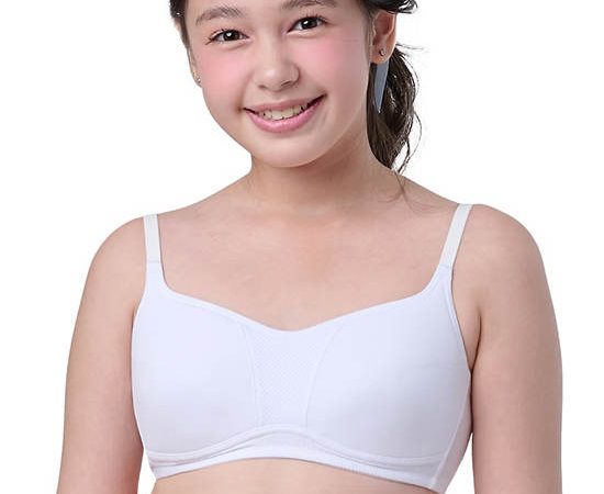 WACOAL Kids Bra Bloom Step 3 Design sport look White