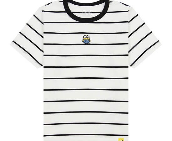 GIORDANO Boy's Regular Jersey Printed Tee (Minions) Snow White