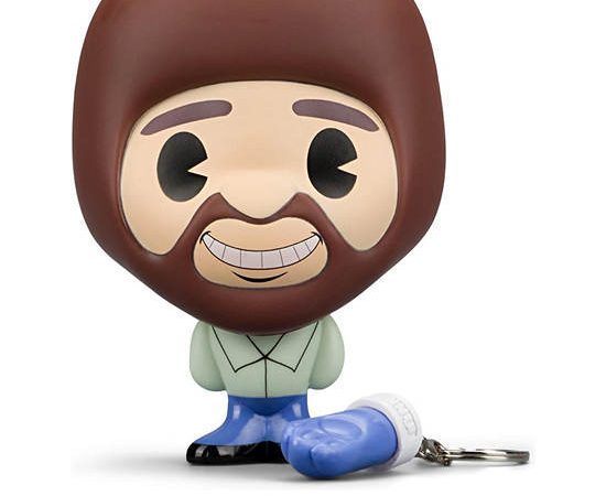 Neca Stylized Figure Bob Ross Bhunny 4" with Collectible Keychain Copper