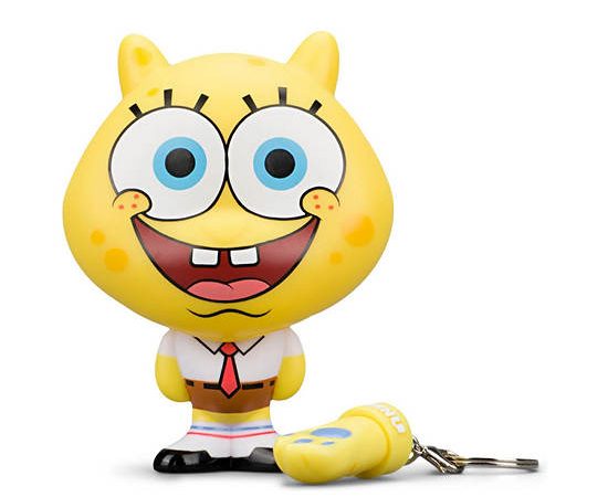 Neca Stylized Figure Spongebob Bhunny 4" with Collectible Keychain Lemon