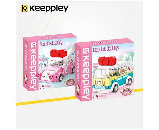 KEEPPLEY Block Toy Hello Kitty Mini-Car Multi-Color