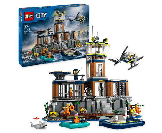 LEGO Block Toy Police Prison Island 60419 Multi-Color