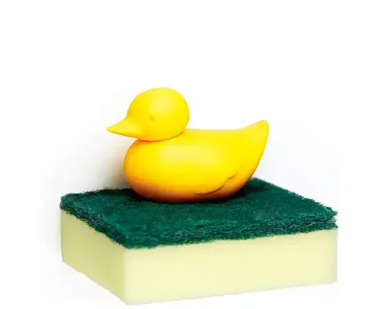 QUALY DUCK SPONGE HOLDER YE 5X8.5X9