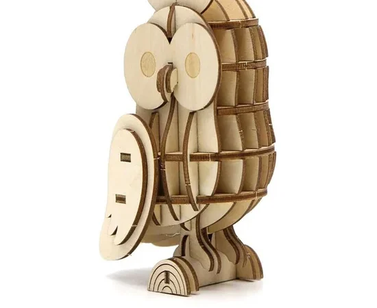 TEAM_GREEN Plywood Puzzle - Owl WPJE0017 Wood Brown
