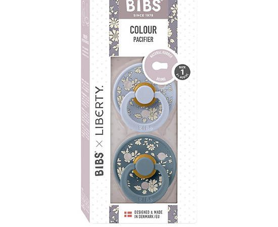 BIBS Baby Pacifier 2 pcs Liberty Capel Size 1 Size Blue